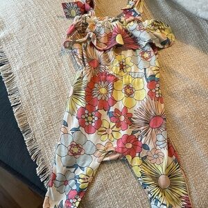 Jessica Simpson Floral Kids Jumpsuit -6-9 mos